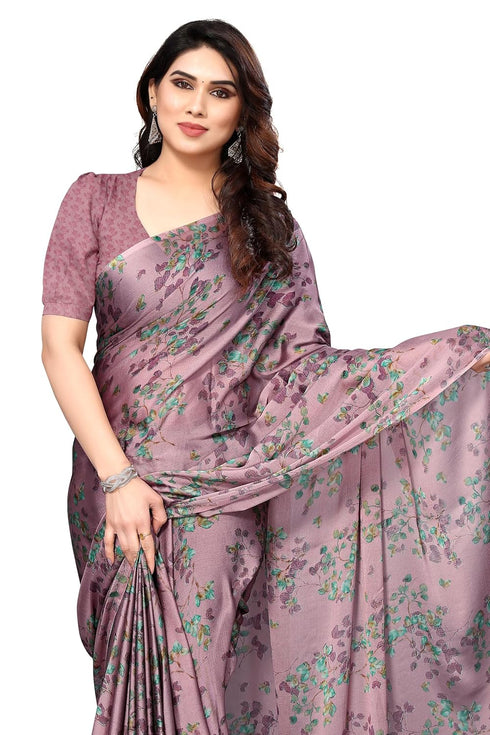 Vasthrlay Fashion Chiffon Printed Dusty Ethnic Wear