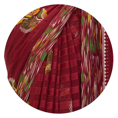 Vasthrlay Fashion Georgette Geometric Printed Ethnic Wear