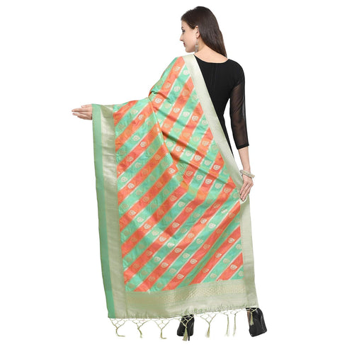 Vasthrlay Banarasi Dupatta Multi Coloured Ethnic Wear