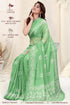 Vasthrlay Fashion Chiffon Printed Parrot Ethnic Wear