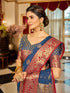 Vasthrlay Women's Cotton Designer Unstitched Saree