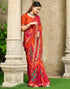 Vasthrlay Chiffon Bandhani Unstitched Green Saree