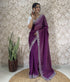 Vasthrlay Georgette Embellishments Scalloped Traditional