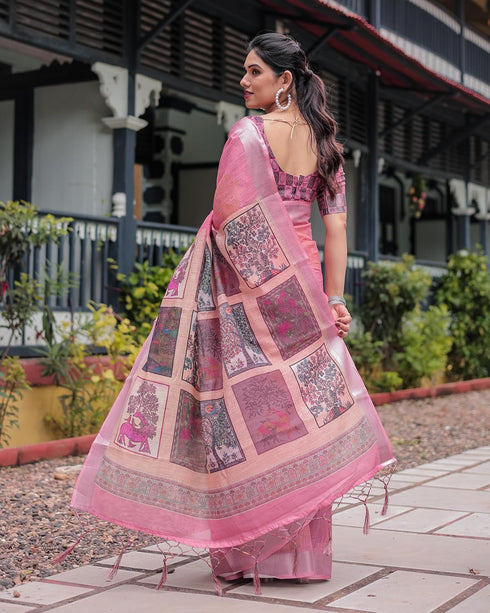 Vasthrlay Floral Chiffon Saree
