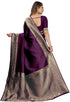 Vasthrlay Purple Kanjivaram Saree