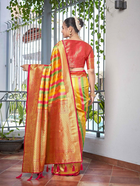 Vasthrlay Rangkat Pattern Banarasi Unstitch