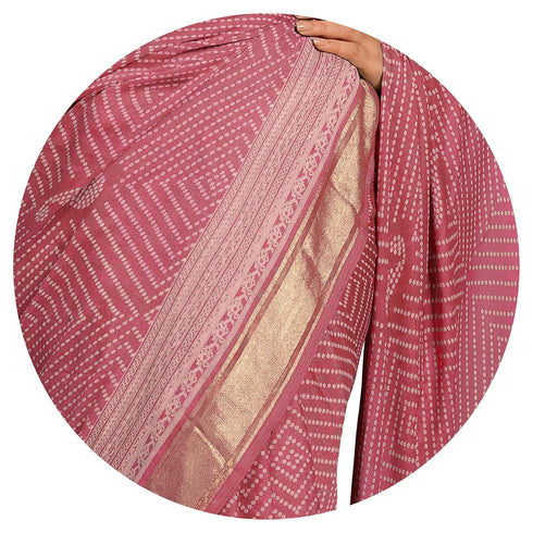Vasthrlay Fashion Georgette Bandhani Printed Ethnic Wear
