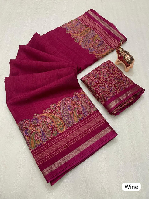 Vasthrlay Saree Kashmiri Floral