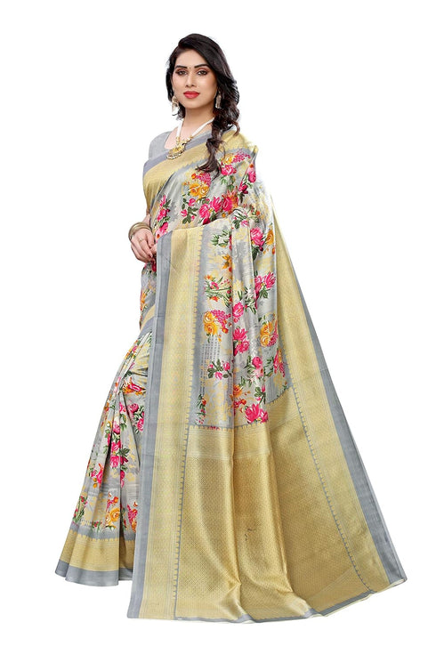 Vasthrlay Blouse Piece Air Grey Ethnic Wear