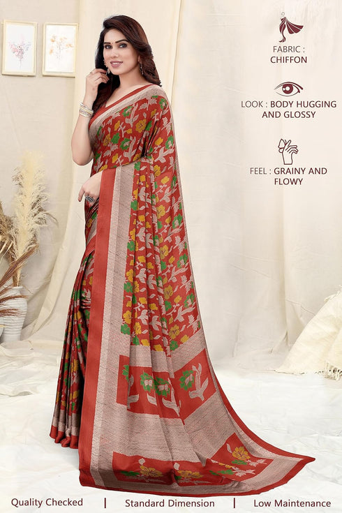 Vasthrlay Fashion Chiffon Printed Ethnic Wear