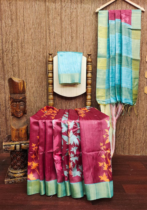 Vasthrlay Saree Extraordinary Kalamkari Floral Print