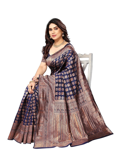 Vasthrlay Kanjivaram Banarasi Paithani Unstitched Ethnic Wear