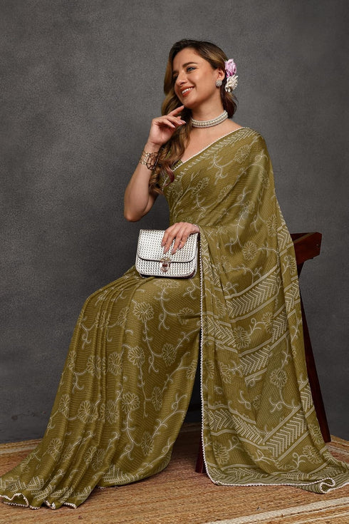 Vasthrlay Fashion Chiffon Printed Ethnic Wear