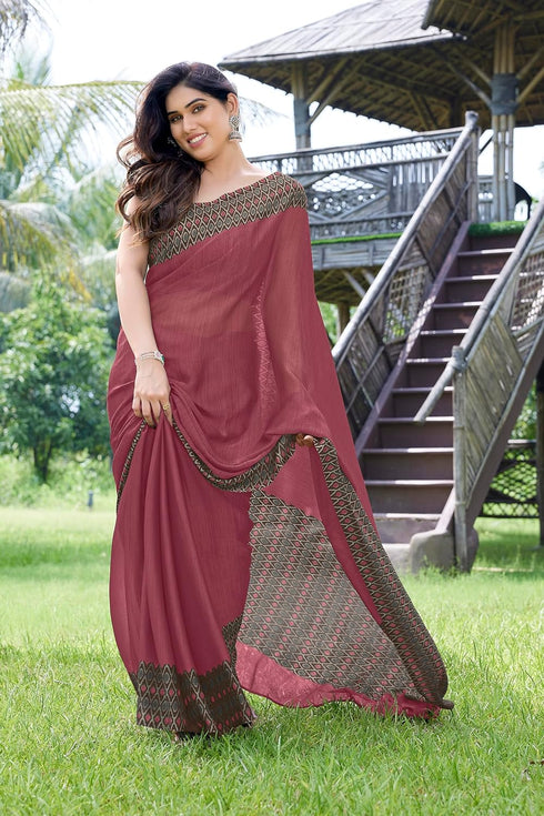 Vasthrlay Fashion Chiffon Printed Ethnic Wear
