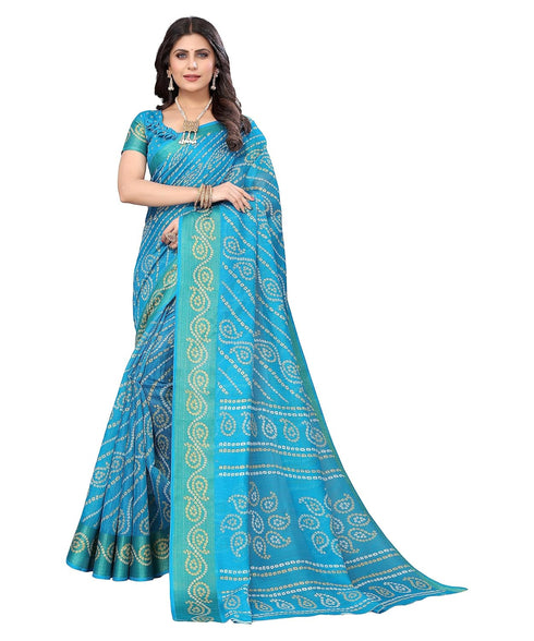Vasthrlay Printed Yellow Jetpuri Ethnic Wear