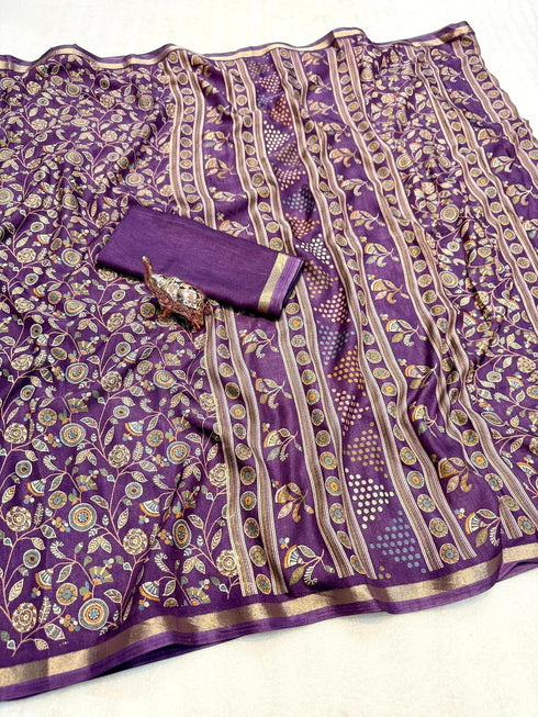 Vasthrlay Kalamkari Tussar Saree