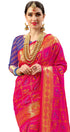 Vasthrlay Pink Banarasi Saree