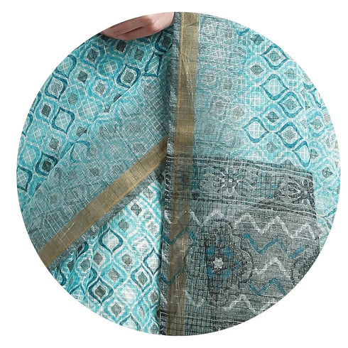 Vasthrlay Fashion Polyester Printed Black Ethnic Wear