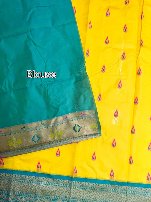 Vasthrlay Paithani Kanjivaram Royalblue