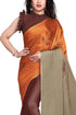 Vasthrlay Fashion Chiffon Printed Grey Ethnic Wear