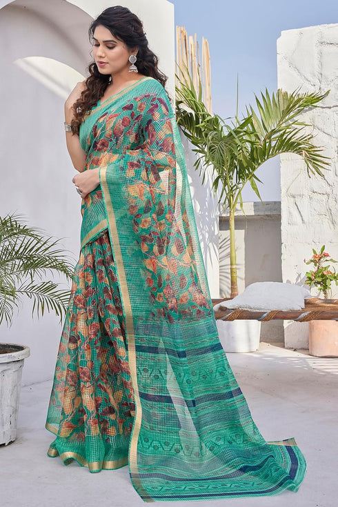 Vasthrlay Fashion Polyester Geometric Dusty Ethnic Wear