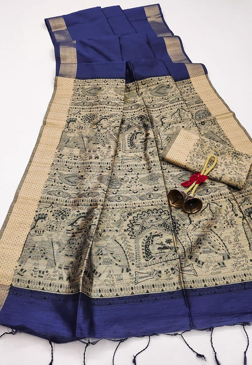 Vasthrlay Tussar Saree Bordar