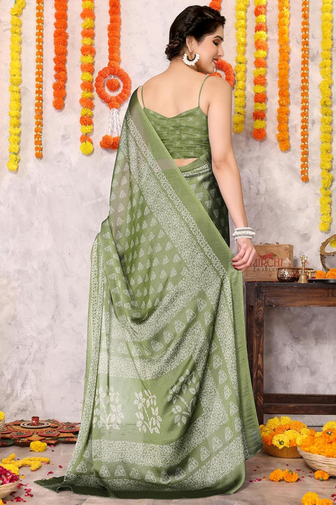 Vasthrlay Fashion Chiffon Printed Ethnic Wear