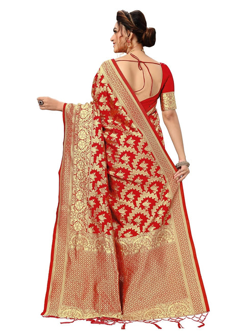 Vasthrlay Tassel Banarasi Blouse Ethnic Wear