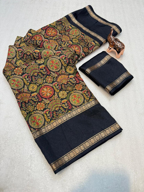 Vasthrlay Tussar Silk Saree