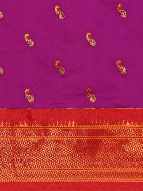 Vasthrlay Paithani Purple Saree