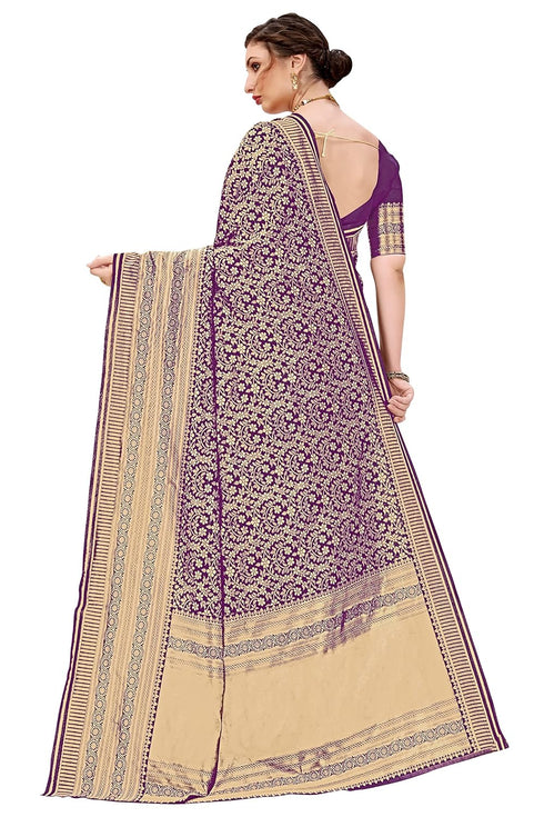 Vasthrlay Banarasi Pink Ethnic Wear