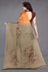 Vasthrlay Fashion Chiffon Printed Grey Ethnic Wear
