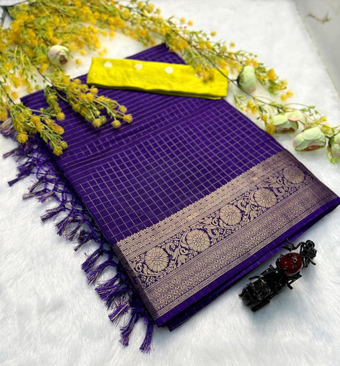 Vasthrlay Printed Contrast Darkviolet