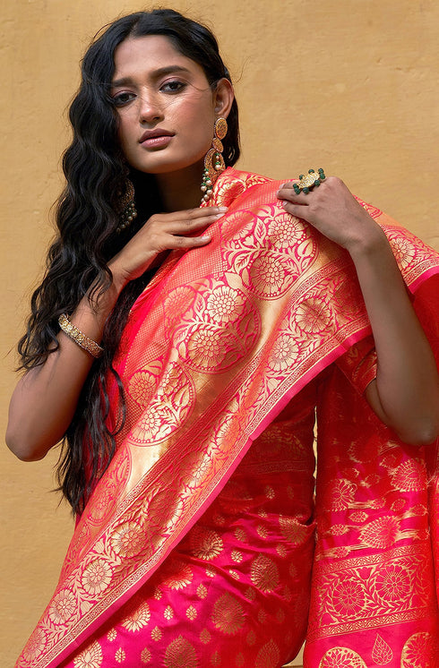 Vasthrlay Banarasi Unstitched Saree