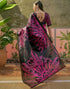 Vasthrlay Womens Printed Unstitched Beige Saree
