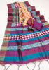 Vasthrlay Tussar Printed Conrast