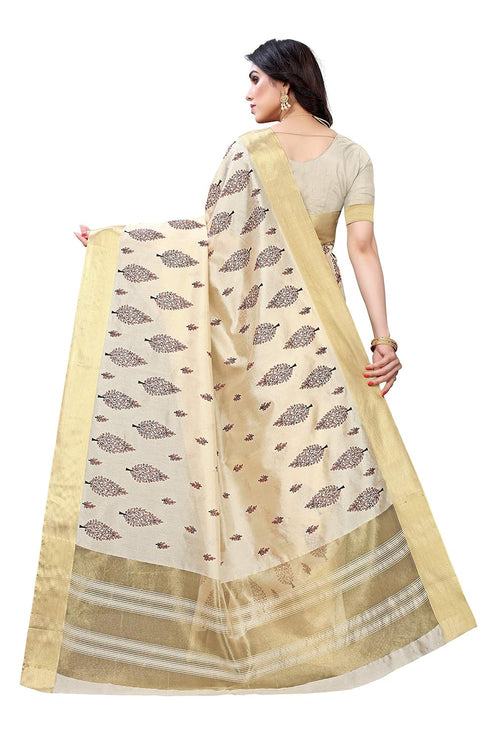 Vasthrlay Kerala Crismistmas Free Size Off White Ethnic Wear