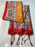Vasthrlay Tussar Ghicha Traditional Kalamkari Madhubani