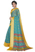 Vasthrlay Organza Bandhani Green Ethnic Wear