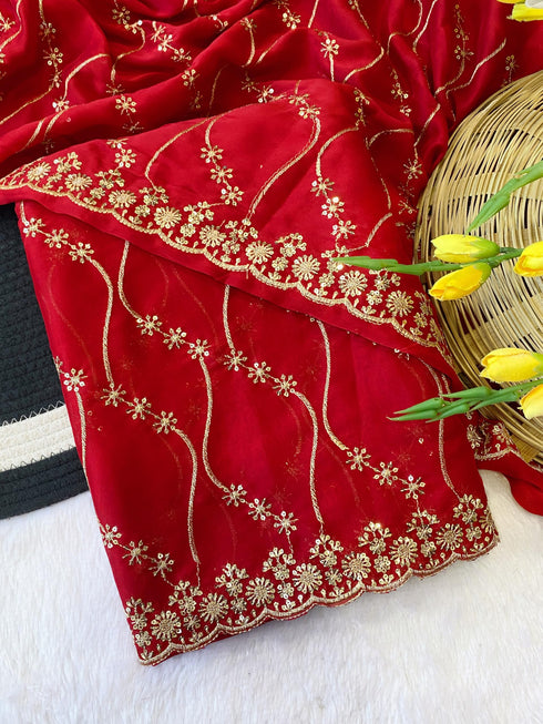 Vasthrlay Embroidery Saree