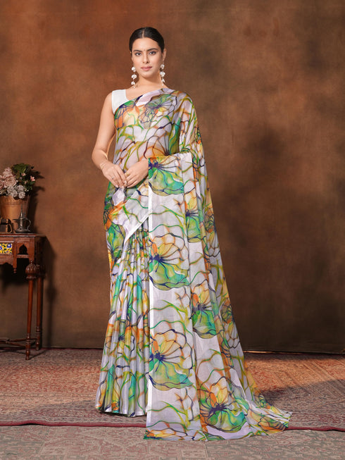 Vasthrlay Chiffon Floral Saree
