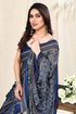 Vasthrlay Fashion Chiffon Turquoise Ethnic Wear