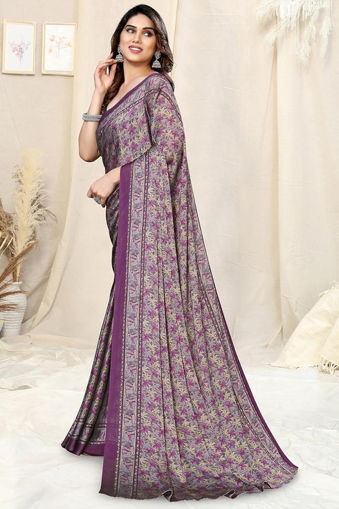 Vasthrlay Fashion Chiffon Printed Ethnic Wear