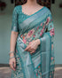 Vasthrlay Floral Prints Tasseled Saree