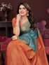 Vasthrlay Kanjivaram Unstitched Piece Blue