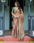 Vasthrlay Handloom Turquoise Traditional Saree