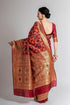 Vasthrlay Magenta Banarasi Designer Saree