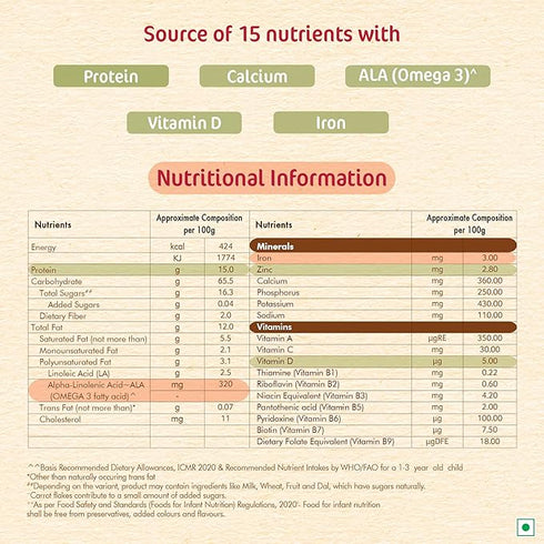 CERELAC Baby Food Cereal | Multigrain Dal Veg