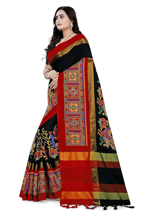 Vasthrlay Peacock Embroidered Saree