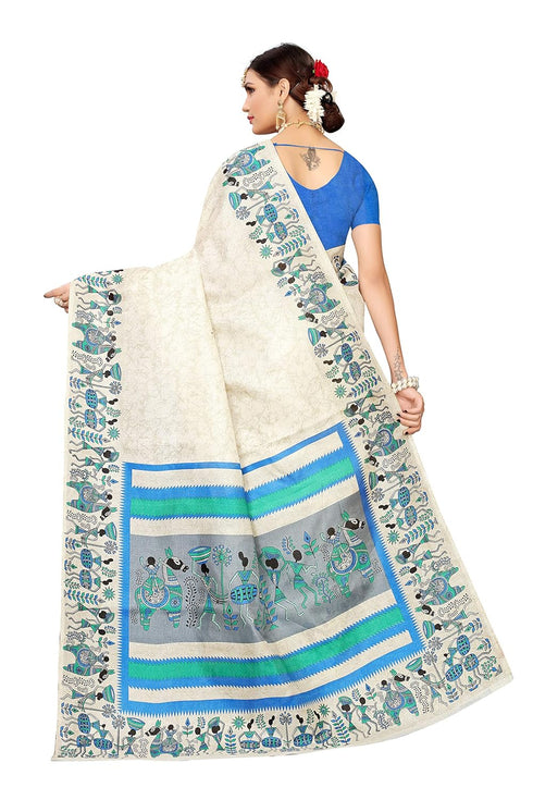 Vasthrlay Blouse Piece Sdpl Vivo Indigo Ethnic Wear